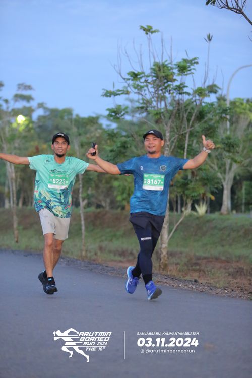 Race photo from Arutmin Borneo Run 2024