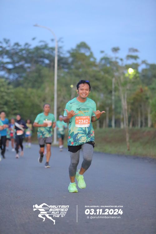 Race photo from Arutmin Borneo Run 2024