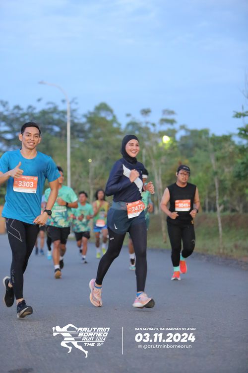 Race photo from Arutmin Borneo Run 2024