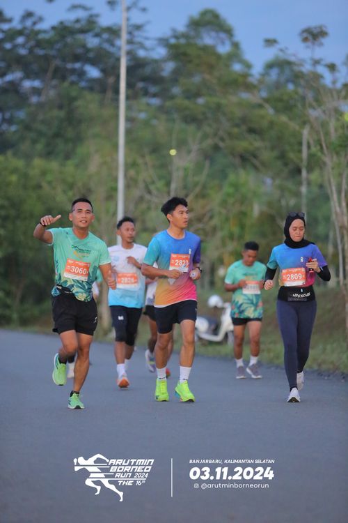 Race photo from Arutmin Borneo Run 2024