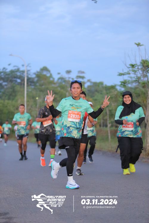 Race photo from Arutmin Borneo Run 2024