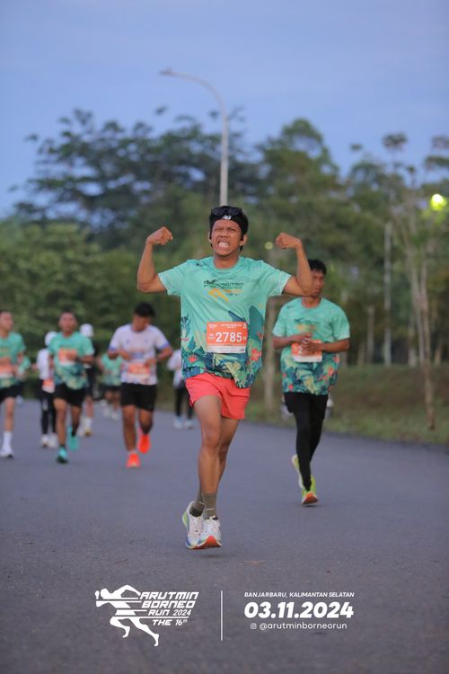 Race photo from Arutmin Borneo Run 2024
