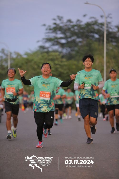 Race photo from Arutmin Borneo Run 2024