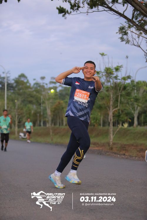 Race photo from Arutmin Borneo Run 2024