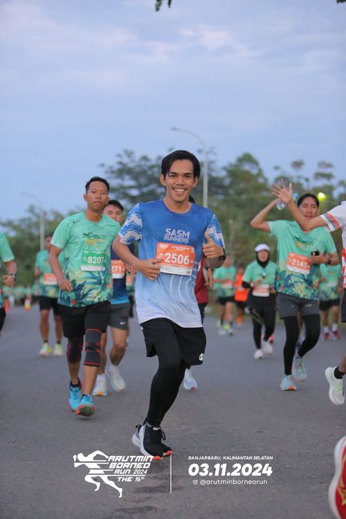 Race photo from Arutmin Borneo Run 2024