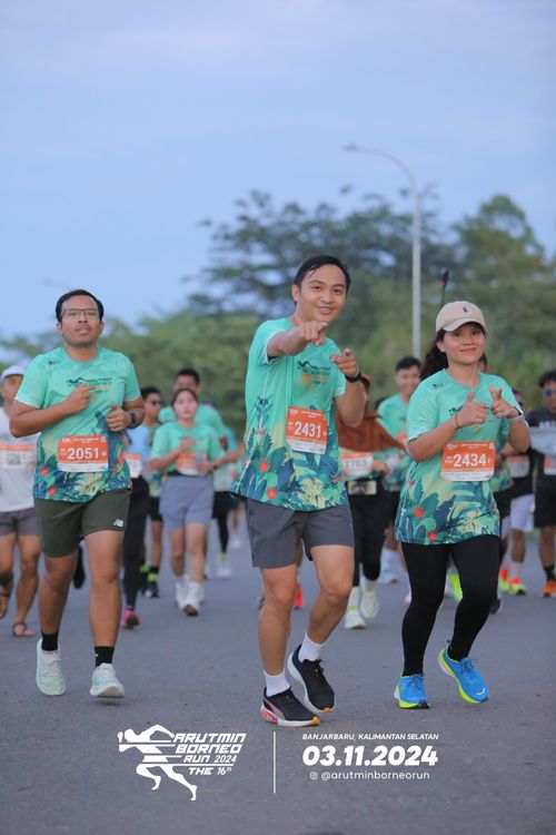 Race photo from Arutmin Borneo Run 2024