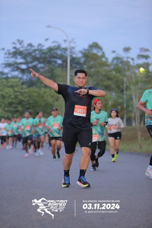 Race photo from Arutmin Borneo Run 2024