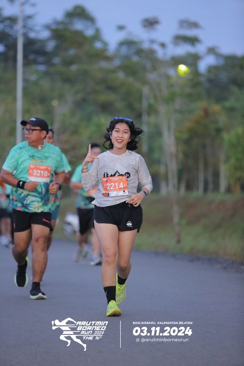 Race photo from Arutmin Borneo Run 2024
