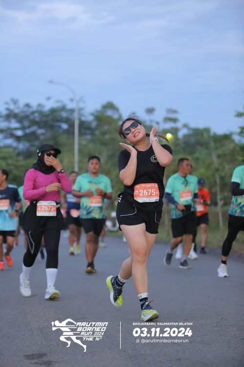 Race photo from Arutmin Borneo Run 2024