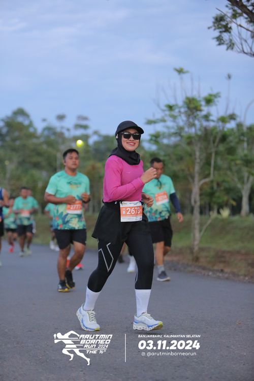 Race photo from Arutmin Borneo Run 2024