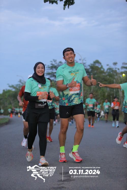 Race photo from Arutmin Borneo Run 2024