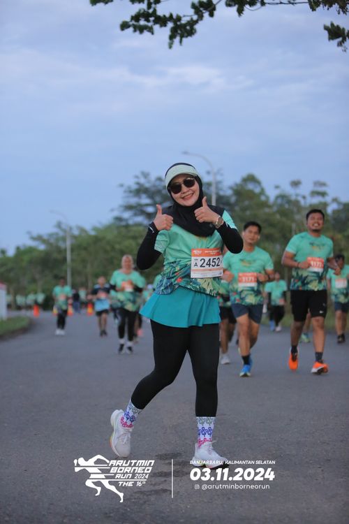 Race photo from Arutmin Borneo Run 2024