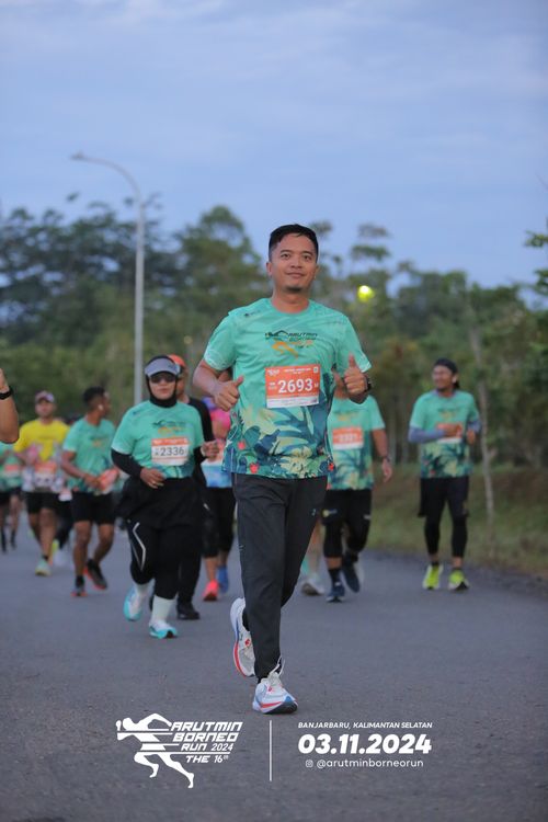 Race photo from Arutmin Borneo Run 2024