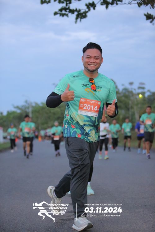 Race photo from Arutmin Borneo Run 2024