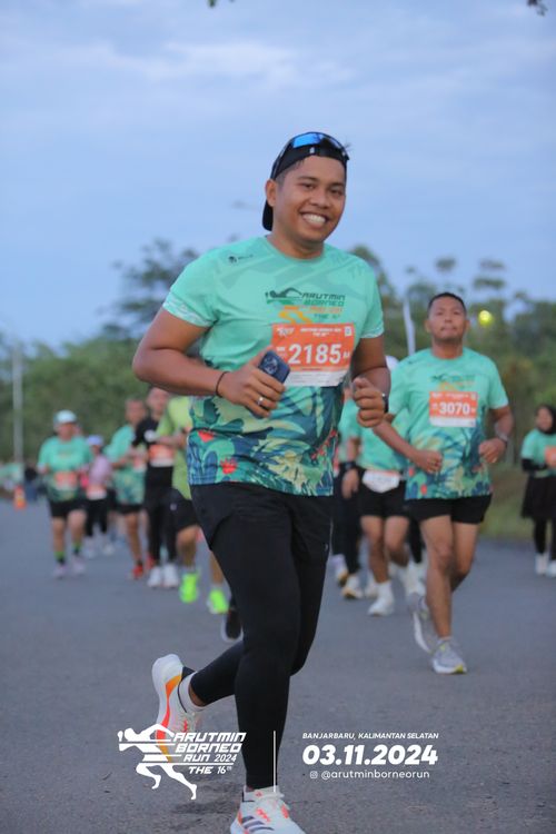 Race photo from Arutmin Borneo Run 2024