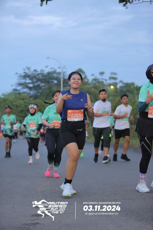 Race photo from Arutmin Borneo Run 2024