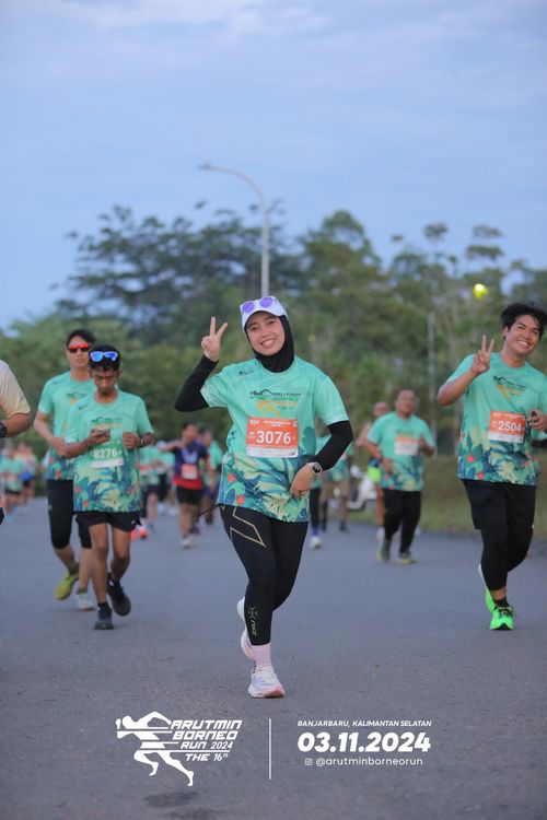 Race photo from Arutmin Borneo Run 2024