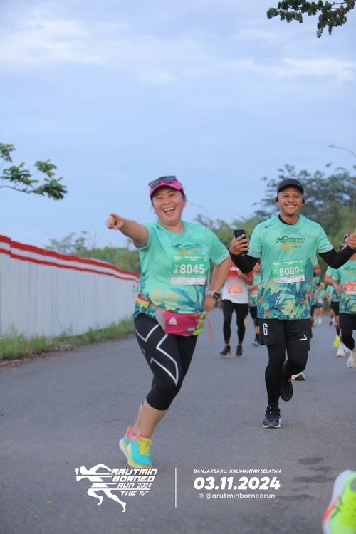 Race photo from Arutmin Borneo Run 2024