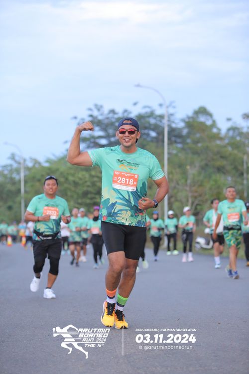 Race photo from Arutmin Borneo Run 2024