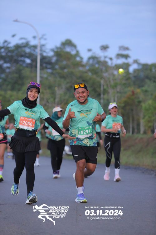 Race photo from Arutmin Borneo Run 2024