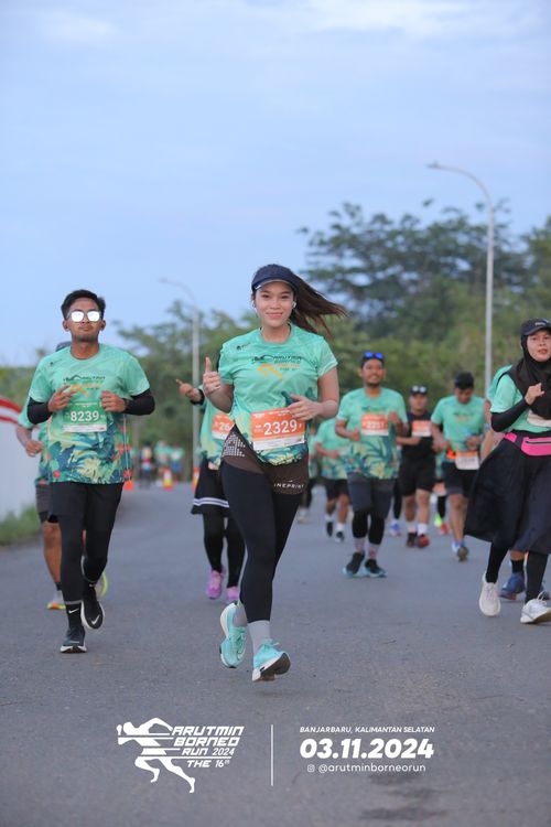 Race photo from Arutmin Borneo Run 2024
