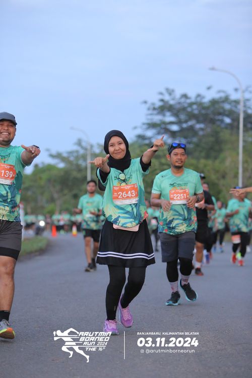 Race photo from Arutmin Borneo Run 2024