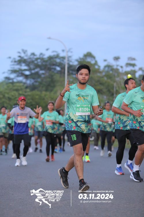 Race photo from Arutmin Borneo Run 2024