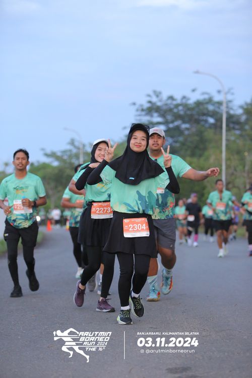 Race photo from Arutmin Borneo Run 2024