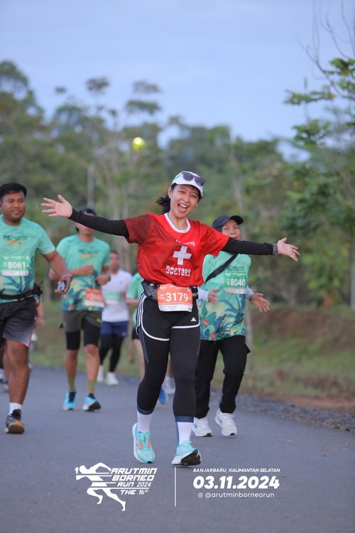 Race photo from Arutmin Borneo Run 2024
