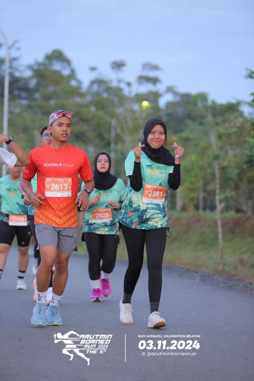 Race photo from Arutmin Borneo Run 2024