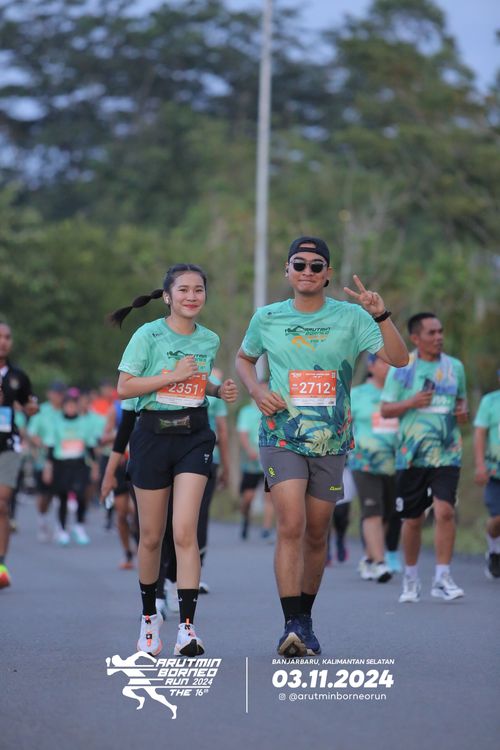 Race photo from Arutmin Borneo Run 2024