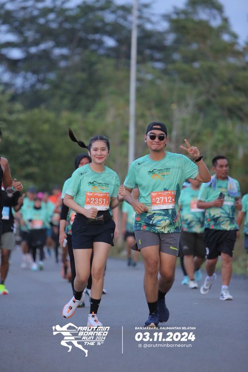 Race photo from Arutmin Borneo Run 2024