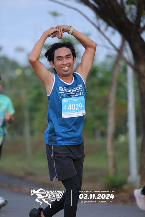 Race photo from Arutmin Borneo Run 2024