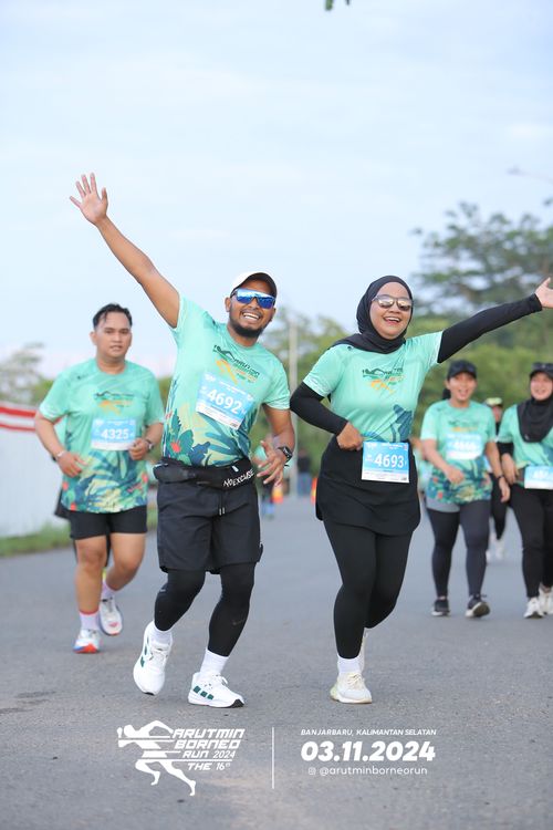 Race photo from Arutmin Borneo Run 2024