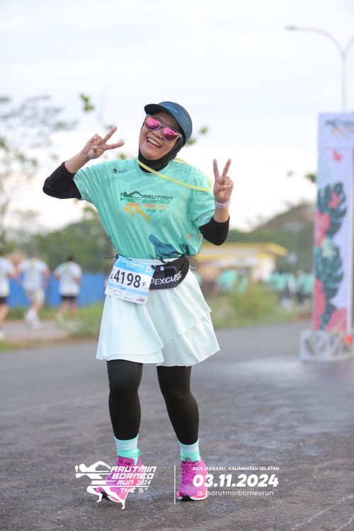 Race photo from Arutmin Borneo Run 2024