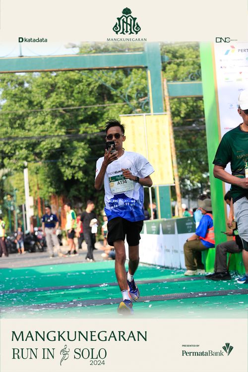 Race photo from Mangkunegaran Run 2024