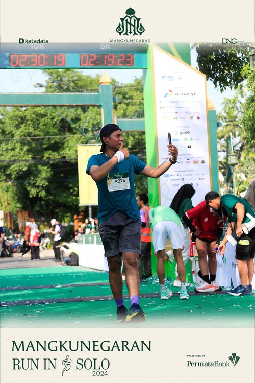 Race photo from Mangkunegaran Run 2024