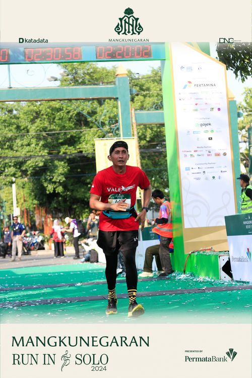 Race photo from Mangkunegaran Run 2024
