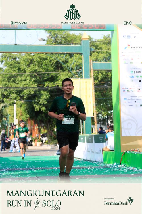 Race photo from Mangkunegaran Run 2024