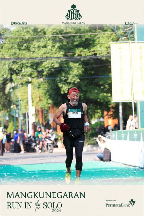 Race photo from Mangkunegaran Run 2024