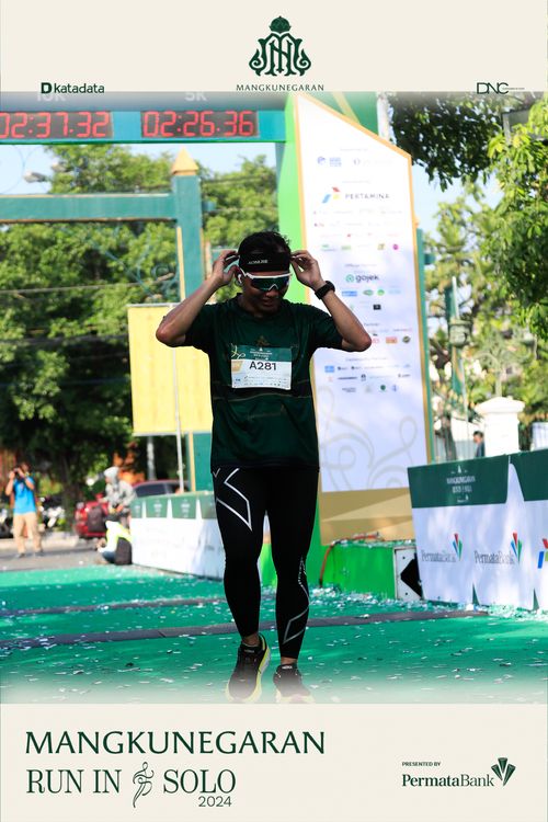 Race photo from Mangkunegaran Run 2024