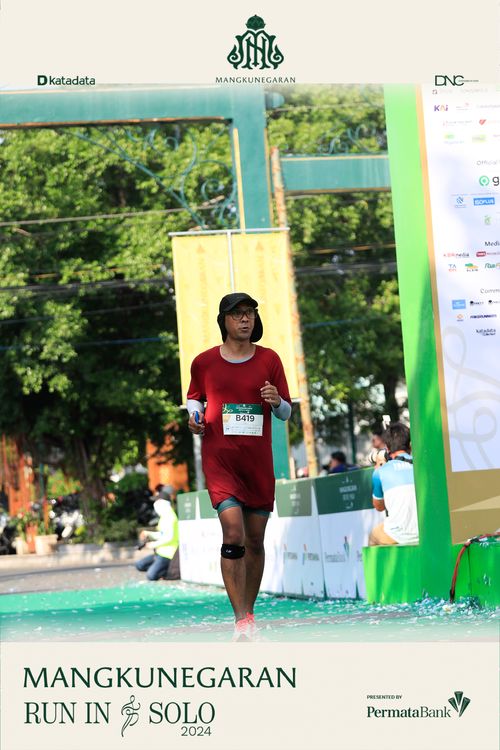 Race photo from Mangkunegaran Run 2024