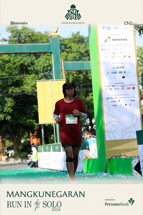 Race photo from Mangkunegaran Run 2024