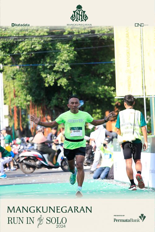 Race photo from Mangkunegaran Run 2024