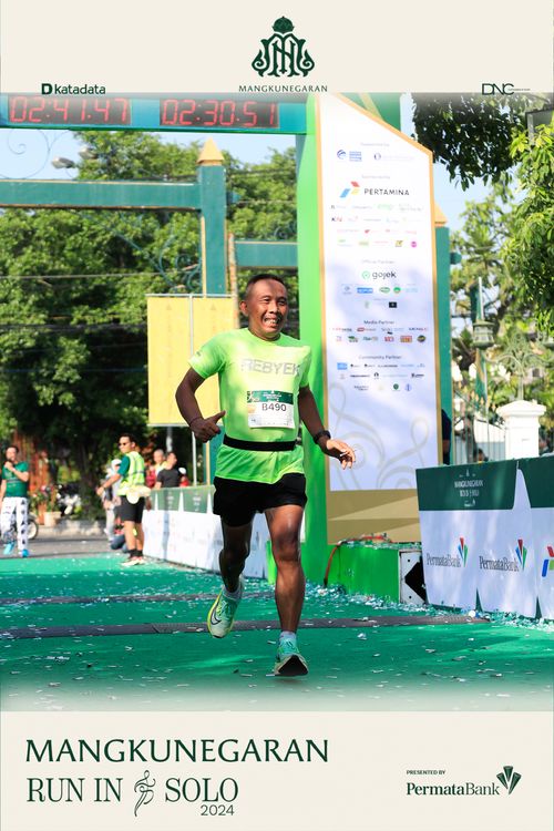 Race photo from Mangkunegaran Run 2024
