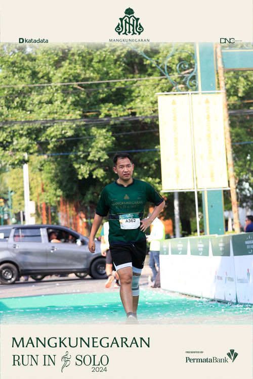 Race photo from Mangkunegaran Run 2024