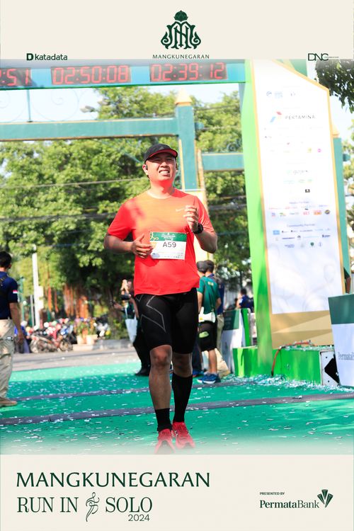 Race photo from Mangkunegaran Run 2024