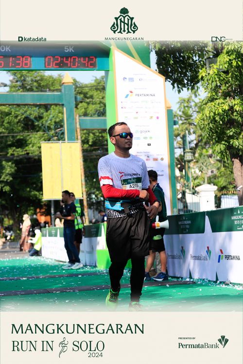 Race photo from Mangkunegaran Run 2024