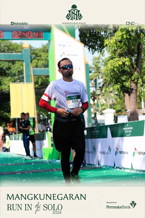 Race photo from Mangkunegaran Run 2024