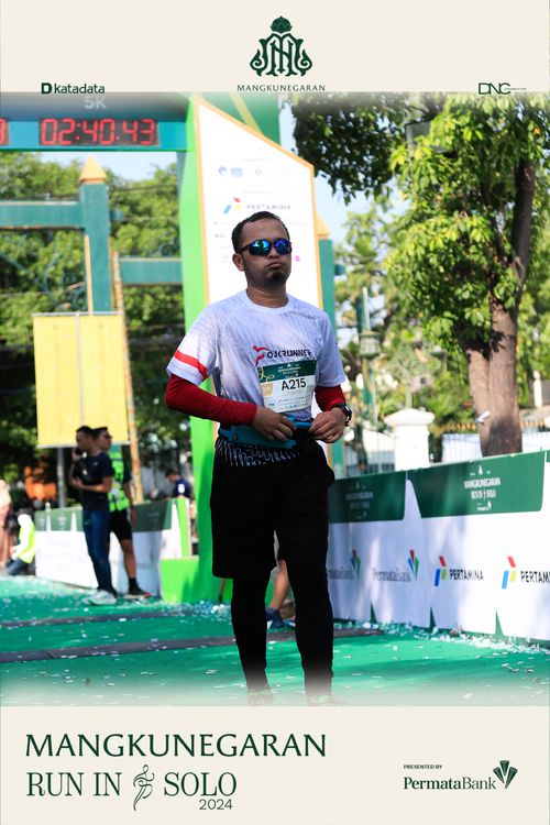 Race photo from Mangkunegaran Run 2024